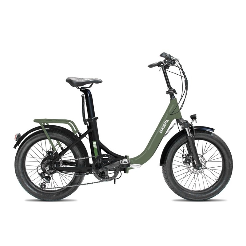 Bici Elettrica 20" BUGGY verdone/opaco pieghevole BRERA - 1