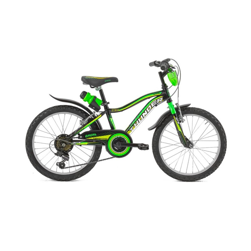 Bici 20" THUNDER 6v nero-verde/lucido BRERA - 1