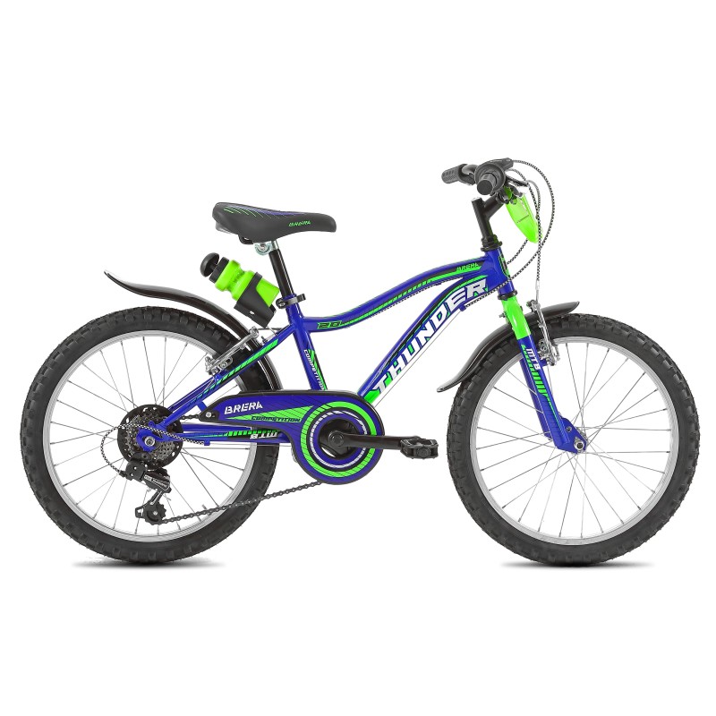 Bici 20" THUNDER Senza Cambio blu-verde/lucido BRERA - 1